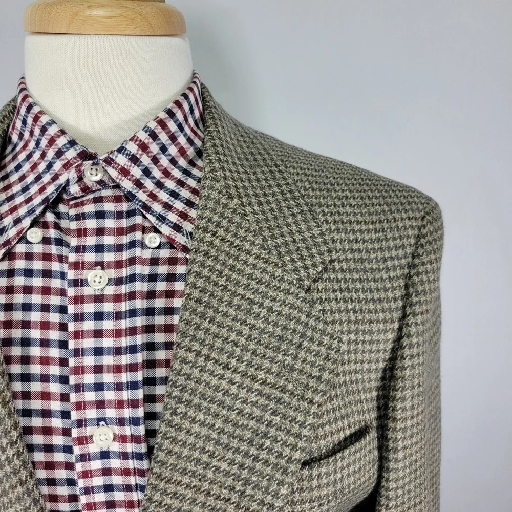 Hart Schaffner Marx Men's Tweed Sport Coat‎ Blazer Two Button Soft Tailored 40S